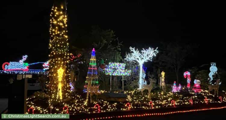 Christmas Light display at 14 Harewood Close, Boronia