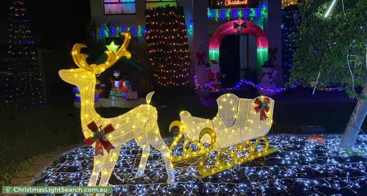 Christmas Light display at 12 Johnston Way, Taylors Hill