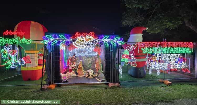 Christmas Light display at 36 Birun Street, Woodridge