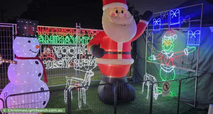 Christmas Light display at 36 Birun Street, Woodridge