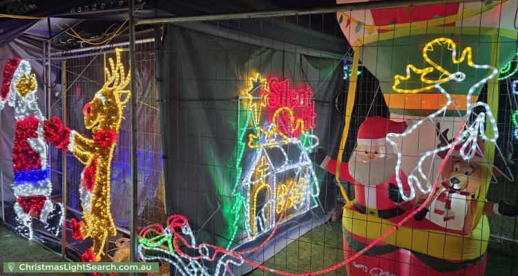 Christmas Light display at 36 Birun Street, Woodridge