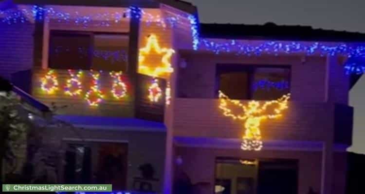 Christmas Light display at 5 Oakham Place, Balcatta