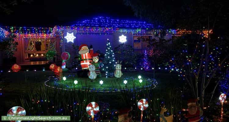 Christmas Light display at 2 Rex Court, Wantirna