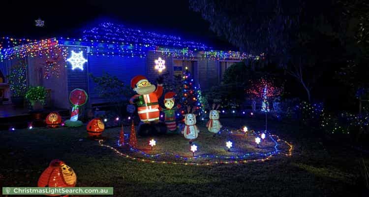 Christmas Light display at 2 Rex Court, Wantirna