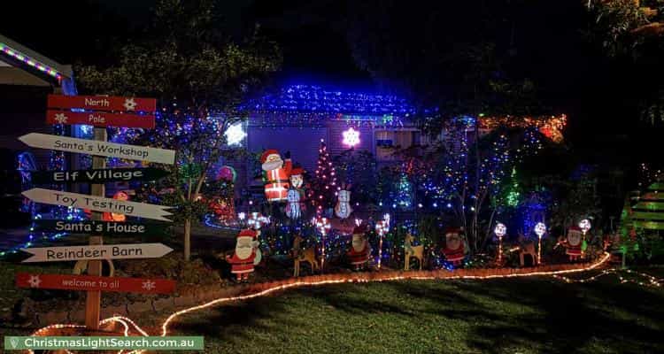 Christmas Light display at 2 Rex Court, Wantirna