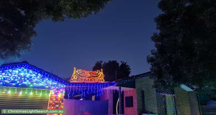 Christmas Light display at 19 Thomas Hart Street, Banks