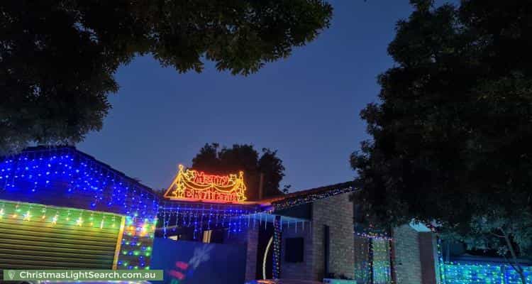 Christmas Light display at 19 Thomas Hart Street, Banks