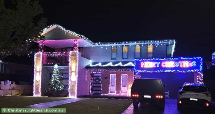 Christmas Light display at  Balmoral Rise, Wilton
