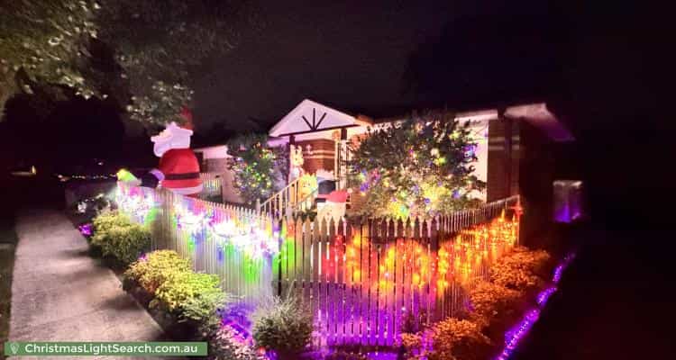 Christmas Light display at 21 Kitchener Road, Croydon