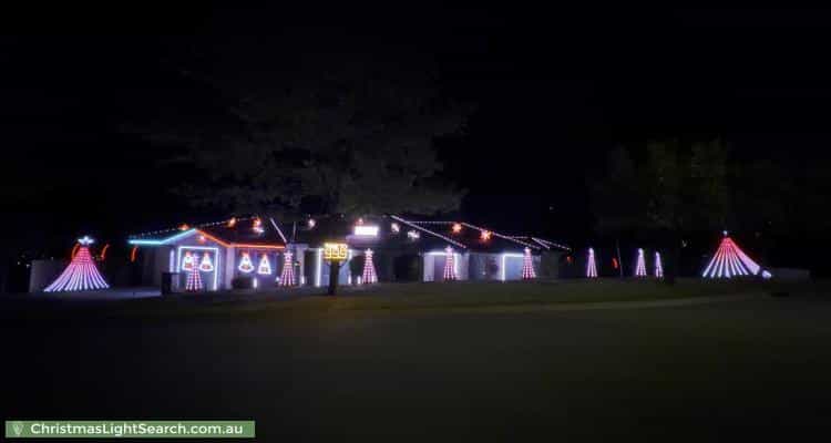 Christmas Light display at 14 Cashion Court, Dunlop