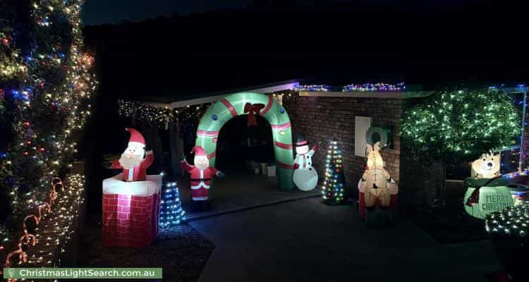 Christmas Light display at 16 Fairway Drive, Penguin