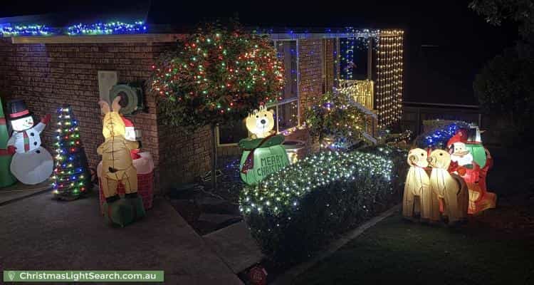 Christmas Light display at 16 Fairway Drive, Penguin