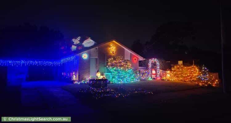 Christmas Light display at 5 Stuart Street, Bayswater North