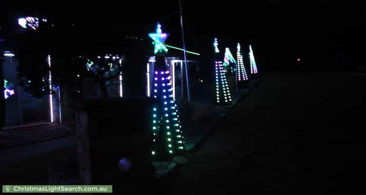 Christmas Light display at 14 Cashion Court, Dunlop
