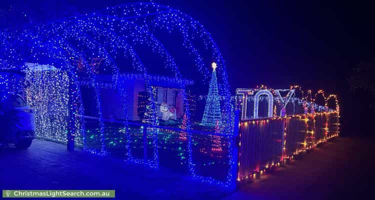 Christmas Light display at 18 Dalmont Street, Highett