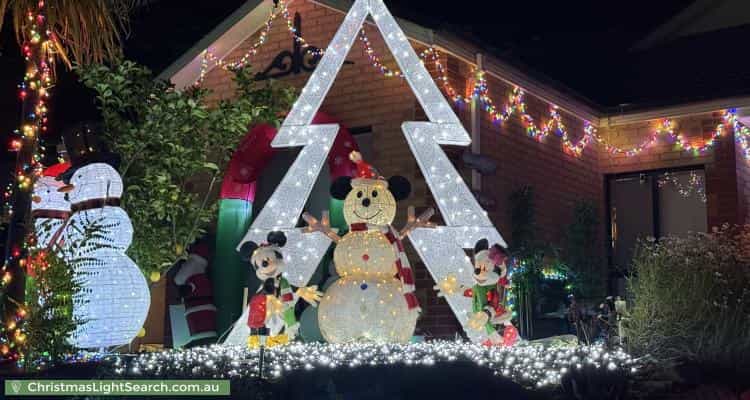 Christmas Light display at 13 Falcon Drive, Hewett