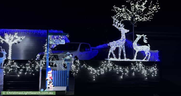 Christmas Light display at 7A Brandary Place, Hastings