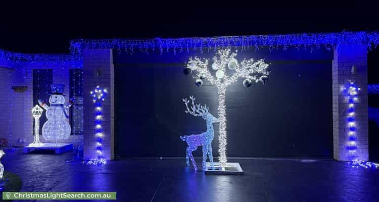 Christmas Light display at 7A Brandary Place, Hastings