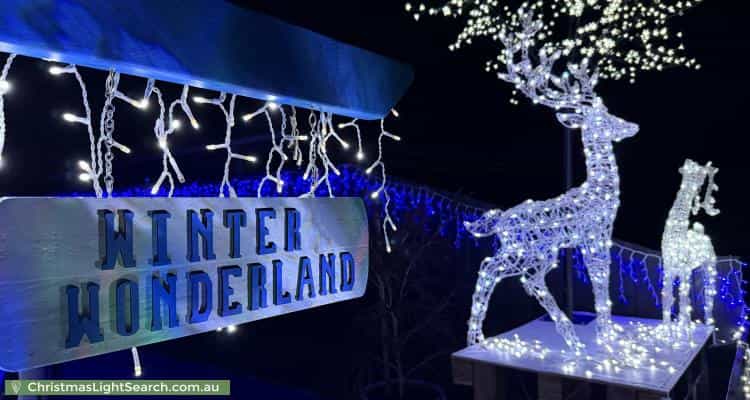 Christmas Light display at 7A Brandary Place, Hastings
