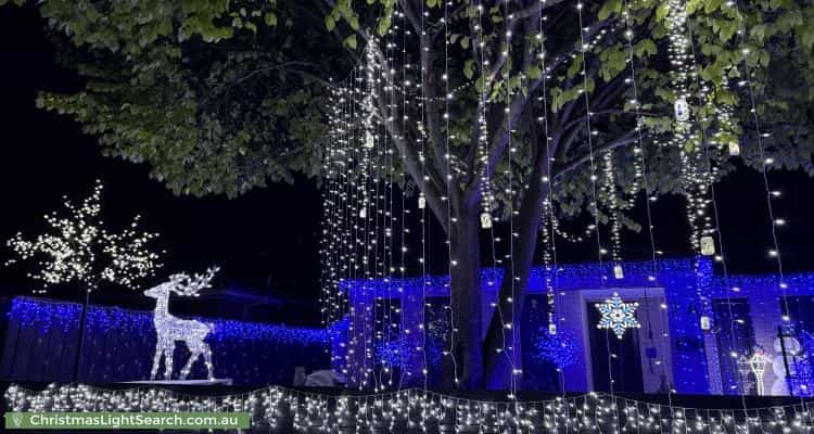Christmas Light display at 7A Brandary Place, Hastings