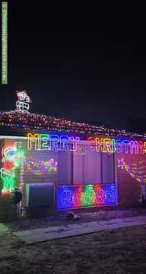 Christmas Light display at 5 Poplar Court, Forrestfield
