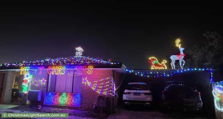 Christmas Light display at 5 Poplar Court, Forrestfield