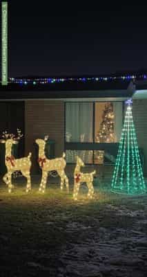Christmas Light display at 5 Poplar Court, Forrestfield