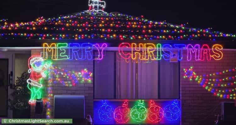 Christmas Light display at 5 Poplar Court, Forrestfield