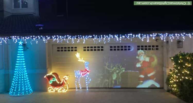 Christmas Light display at 13 Bucknell Road, Bibra Lake