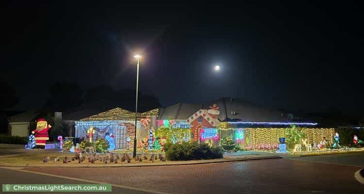 Christmas Light display at 61 Heritage Park Drive, Baldivis