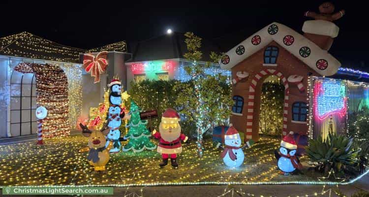 Christmas Light display at 61 Heritage Park Drive, Baldivis