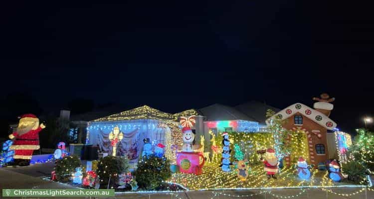 Christmas Light display at 61 Heritage Park Drive, Baldivis