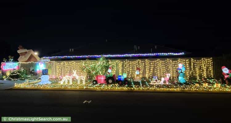 Christmas Light display at 61 Heritage Park Drive, Baldivis