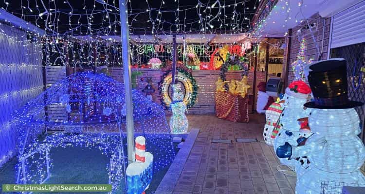 Christmas Light display at 25 Blackadder Road, Swan View