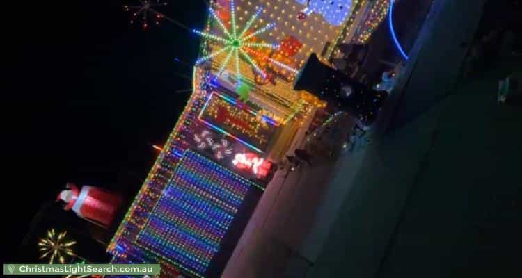 Christmas Light display at 9 Koolena Crescent, Munno Para