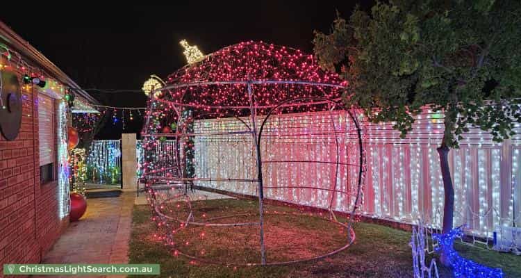 Christmas Light display at 25 Blackadder Road, Swan View
