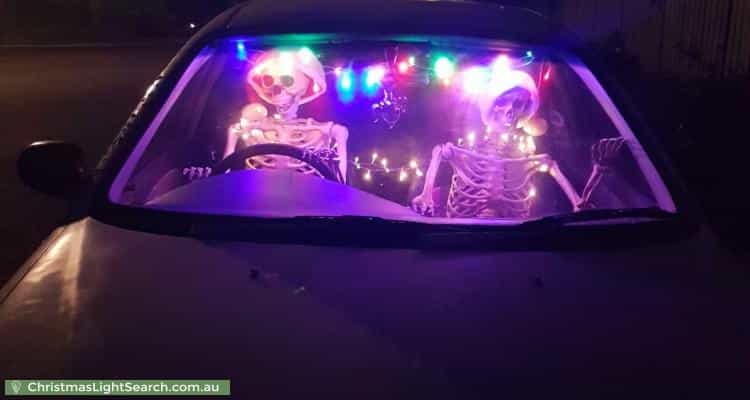 Christmas Light display at 52 Grandview Crescent, Hillside