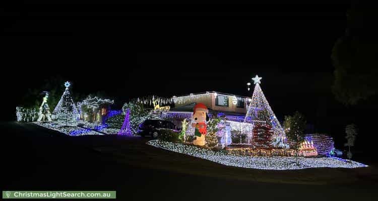 Christmas Light display at 36 Ballarat Street, Fisher