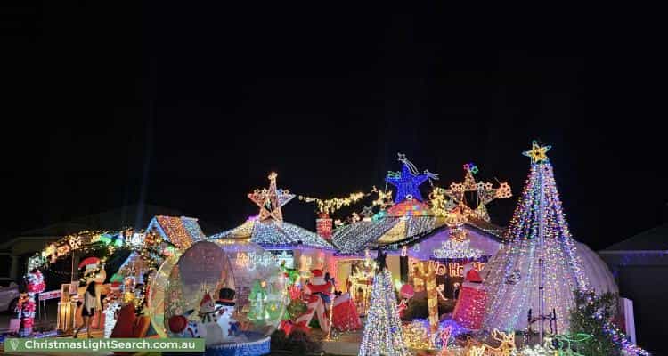 Christmas Light display at 6 Aromatic Crescent, Atwell