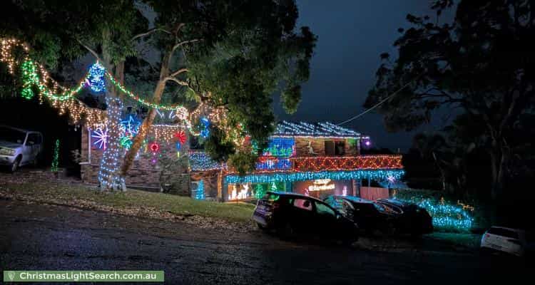 Christmas Light display at 2 Jarrett Street, North Gosford