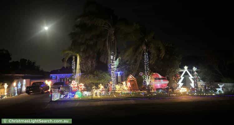 Christmas Light display at 15 Jamaican Road, Safety Bay