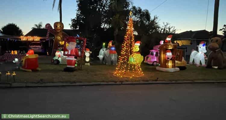 Christmas Light display at 21 Jillman Way, Ferndale