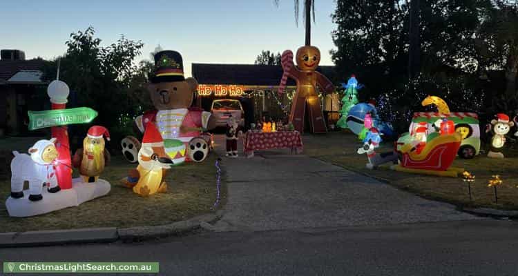 Christmas Light display at 21 Jillman Way, Ferndale