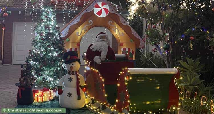 Christmas Light display at 5 Nisbet Road, Applecross