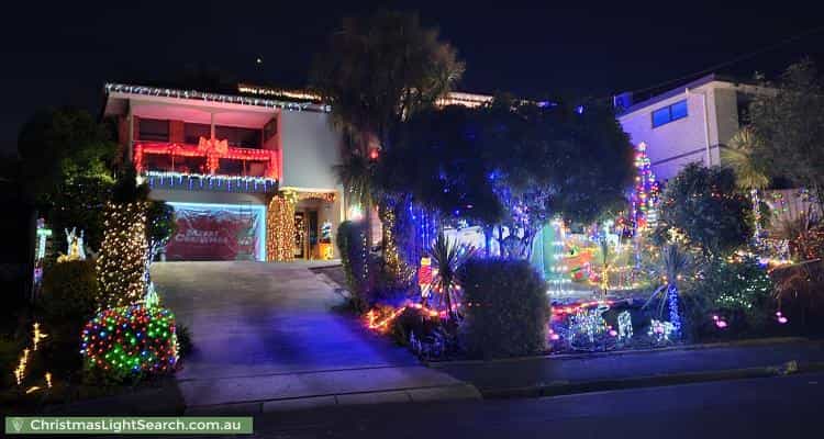 Christmas Light display at 33 Osborne Avenue, Trevallyn