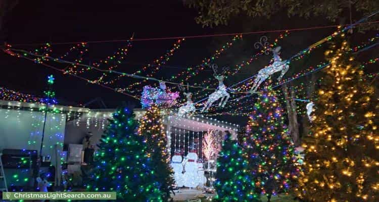 Christmas Light display at 33 Osborne Avenue, Trevallyn