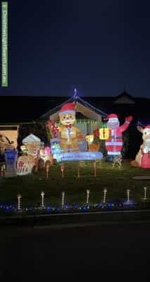 Christmas Light display at 23A Blaby Road, Morphett Vale
