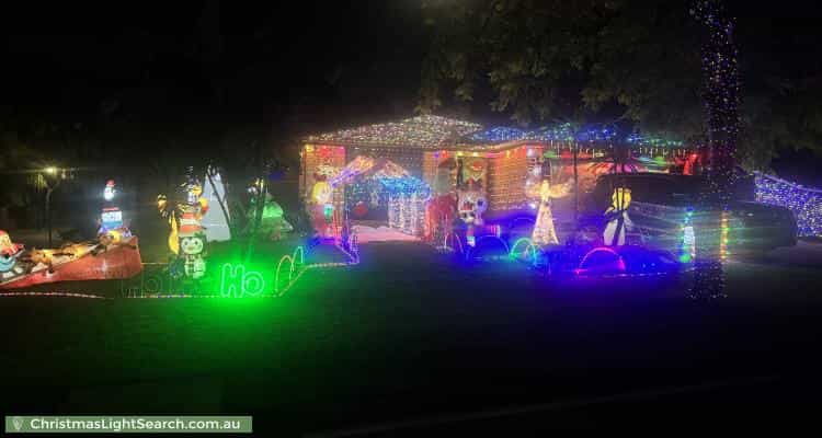 Christmas Light display at 2 Chelsea Crescent, Berwick