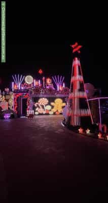 Christmas Light display at 31A Wem Mews, High Wycombe