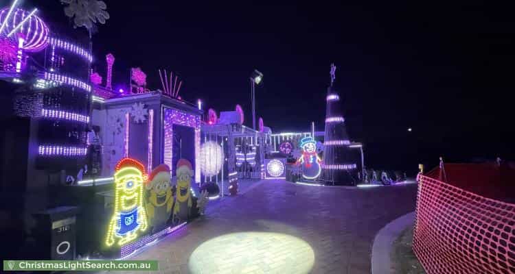 Christmas Light display at 31A Wem Mews, High Wycombe